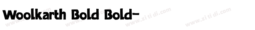 Woolkarth Bold Bold字体转换